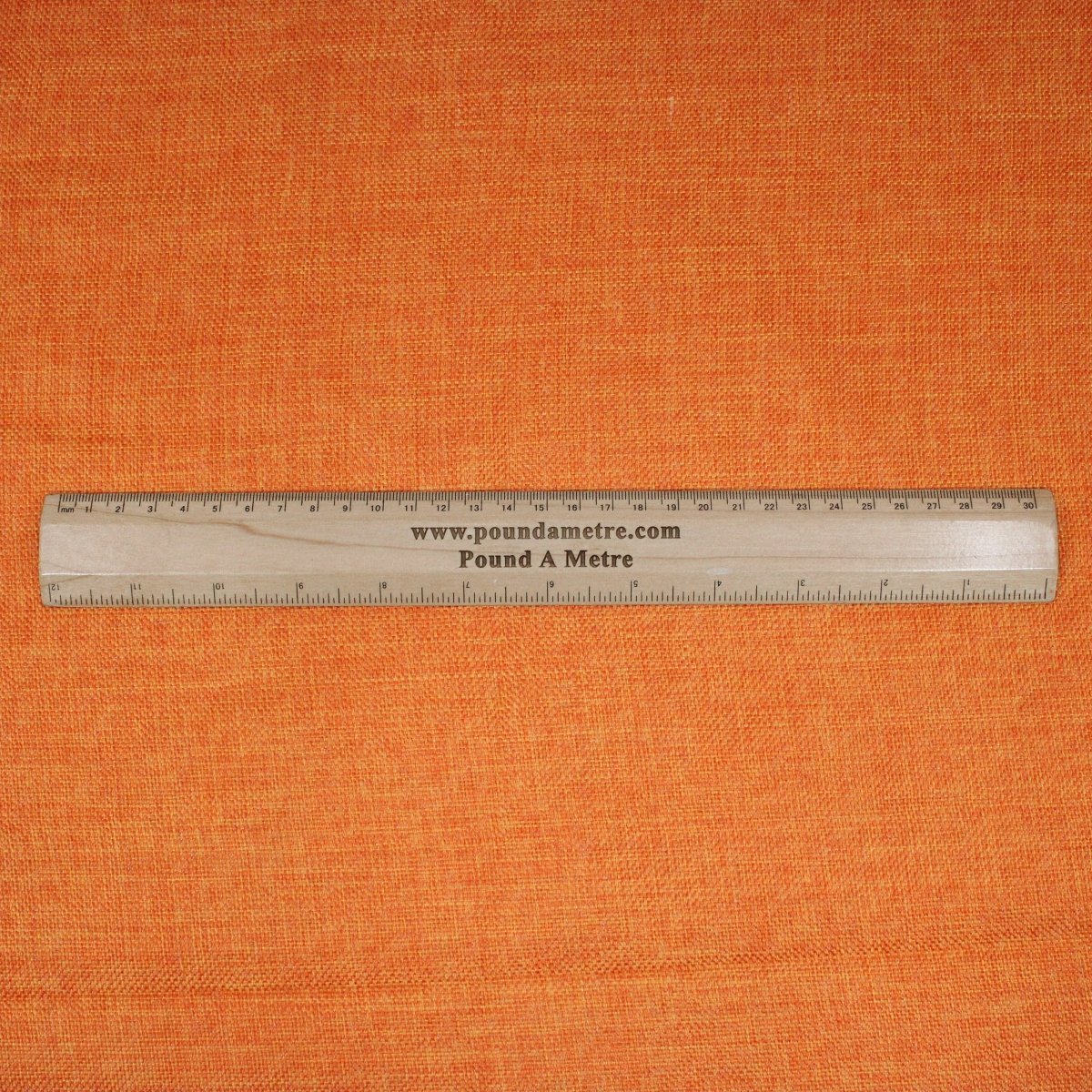 3 Metres Medium-Weight Textured Furnishing Fabric 60" Wide - Orange - Pound A Metre