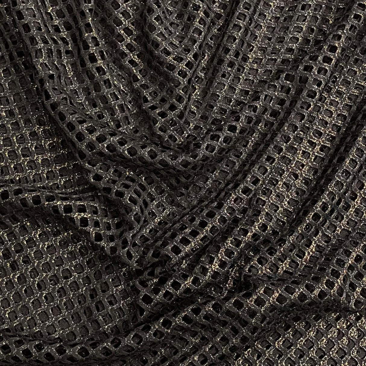 Pound A Metre 3 Metres Metallic Cutwork Jersey 60' wide (Gold)
