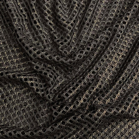 Pound A Metre 3 Metres Metallic Cutwork Jersey 60' wide (Gold)