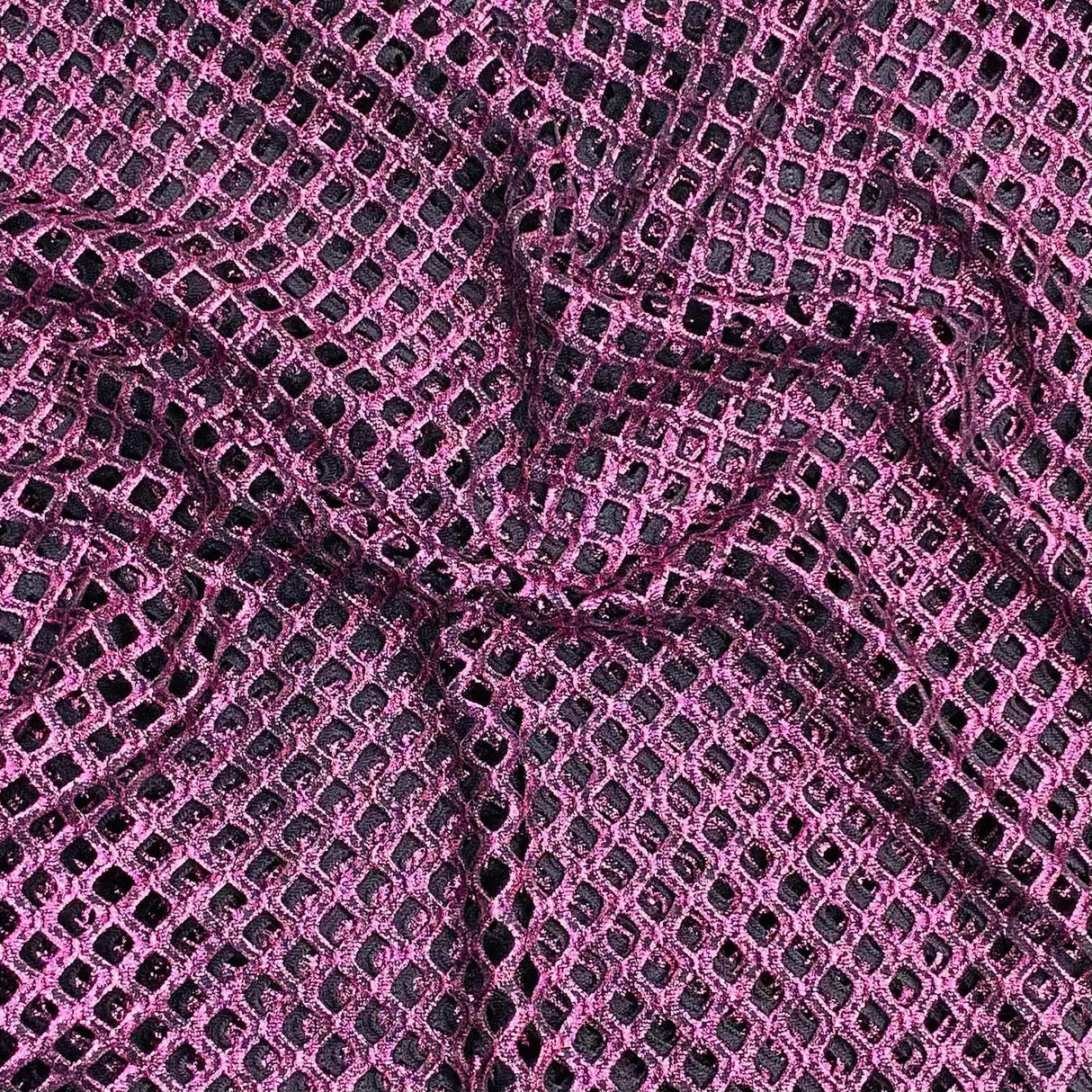 Pound A Metre 3 Metres Metallic Cutwork Jersey 60' wide (Purple)