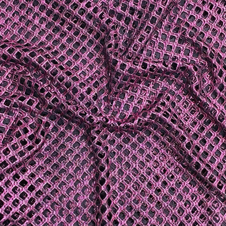 Pound A Metre 3 Metres Metallic Cutwork Jersey 60' wide (Purple)