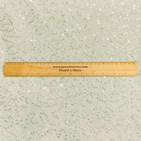 Pound A Metre 3 Metre 3 Metres Mirror Sequin Stretch Mesh Net 55" Wide (Mint)