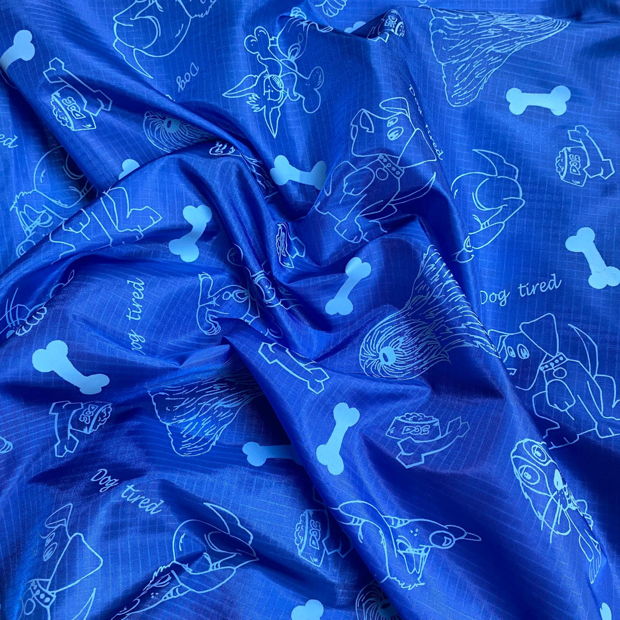 Pound A Metre 3 Metre 3 Metres Nylon Printed Lining 55" Wide - (Bones) (EOL)