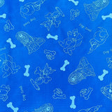 Pound A Metre 3 Metre 3 Metres Nylon Printed Lining 55" Wide - (Bones) (EOL)