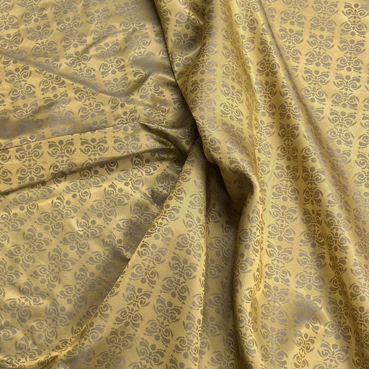Pound A Metre 3 Metres Nylon Printed Lining 55" Wide - (Gold)