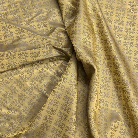 Pound A Metre 3 Metres Nylon Printed Lining 55" Wide - (Gold)