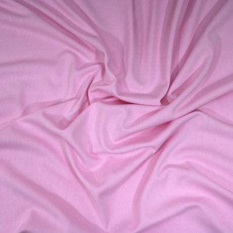 Pound A Metre 3 Metres Plain Loop Backed Terry Cotton Jersey 55" Wide (Pink)