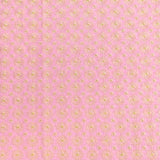 Pound A Metre 3 Metres Polyester Embroidery Cotton Fabric – 45" Wide (Baby Pink Embroidery)