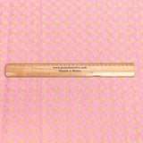 Pound A Metre 3 Metres Polyester Embroidery Cotton Fabric – 45" Wide (Baby Pink Embroidery)