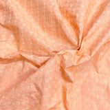 Pound A Metre 3 Metres Polyester Embroidery Cotton Fabric – 45" Wide (Orange Embroidery)