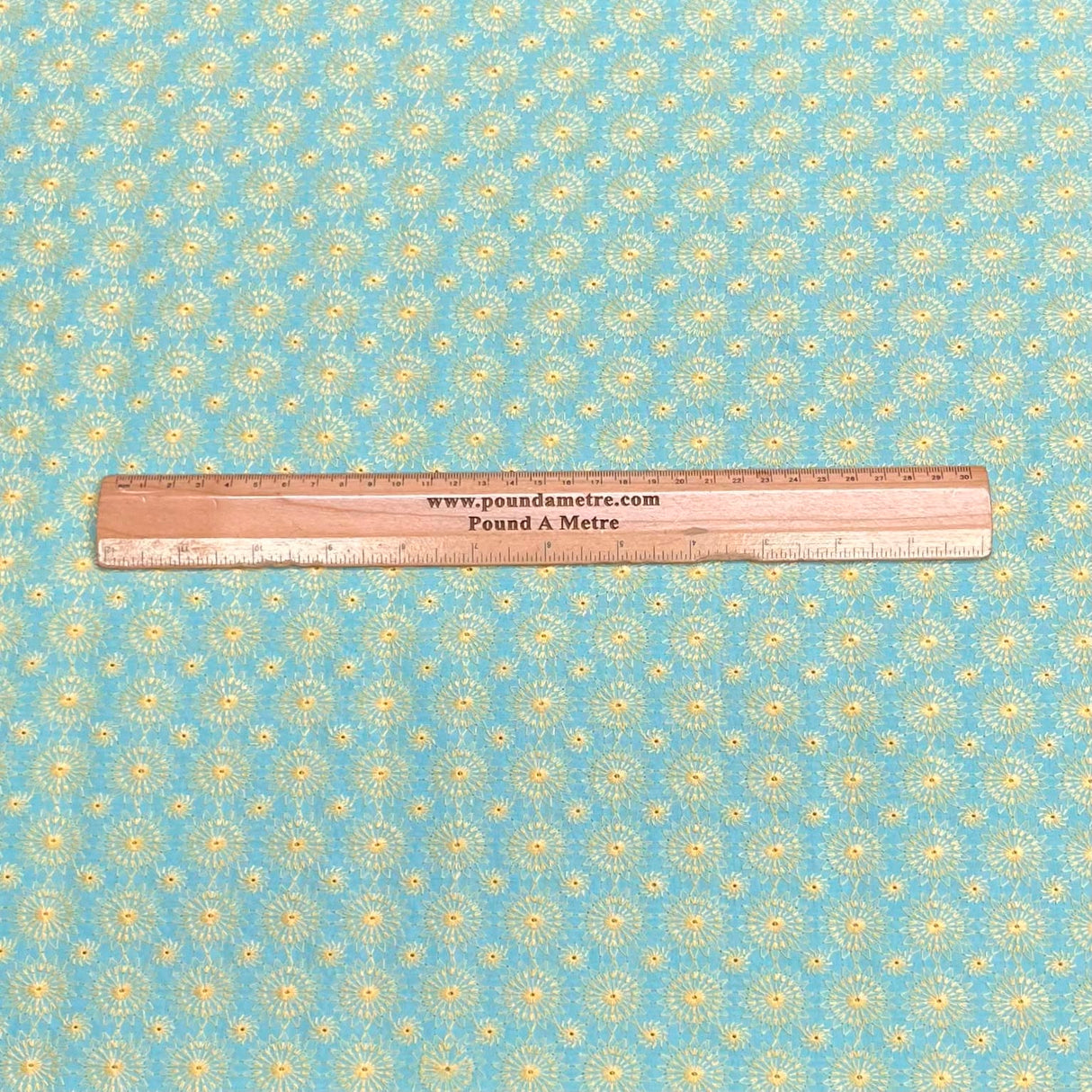 Pound A Metre 3 Metres Polyester Embroidery Cotton Fabric – 45" Wide (Sky Embroidery)