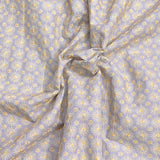 Pound A Metre 3 Metres Polyester Embroidery Cotton Fabric – 45" Wide (Slate Grey Embroidery)