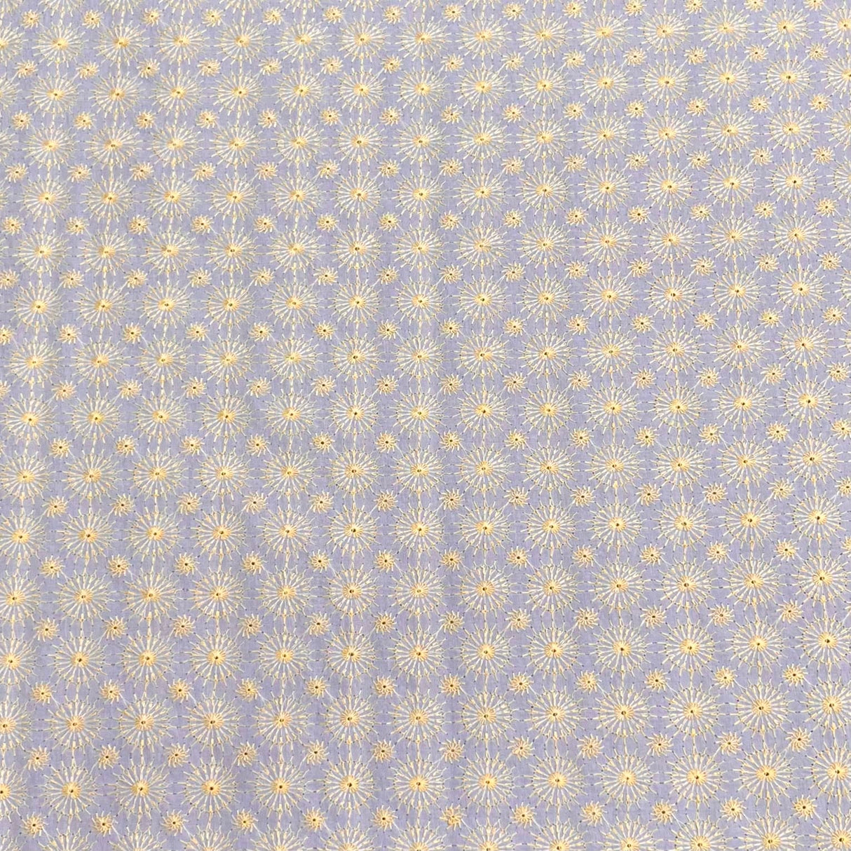 Pound A Metre 3 Metres Polyester Embroidery Cotton Fabric – 45" Wide (Slate Grey Embroidery)