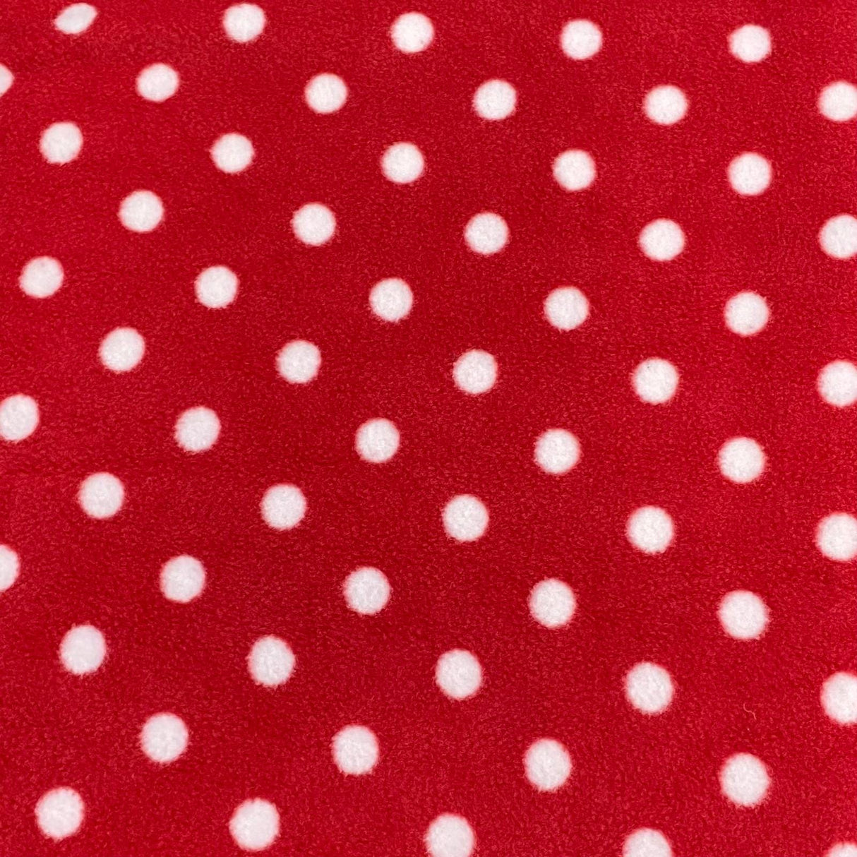 Pound A Metre 3 Metres Premium Animal Printed Soft Fleece  - 55" (Red Polka) (EOL)