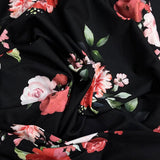 Pound A Metre 3 Metres, Premium Cotton-Feel Jersey Fabric – 55” Wide (Black Rose)