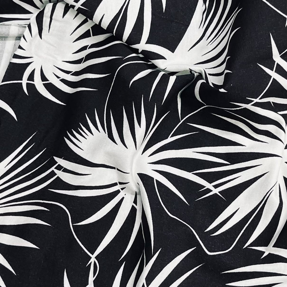 Pound A Metre 3 Metres, Premium Cotton-Feel Jersey Fabric – 55” Wide (Black & White)