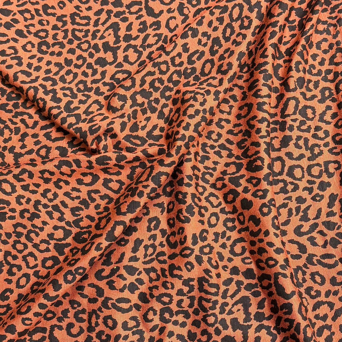 Pound A Metre 3 Metres, Premium Cotton-Feel Jersey Fabric – 55” Wide (Cheetah)