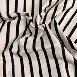 Pound A Metre 3 Metres, Premium Cotton-Feel Jersey Fabric – 55” Wide (Ivory & Black)