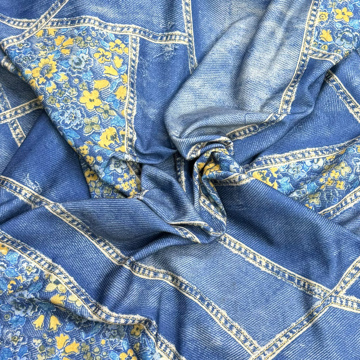 Pound A Metre 3 Metres, Premium Cotton-Feel Jersey Fabric – 55” Wide (Jeans)