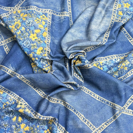 Pound A Metre 3 Metres, Premium Cotton-Feel Jersey Fabric – 55” Wide (Jeans)
