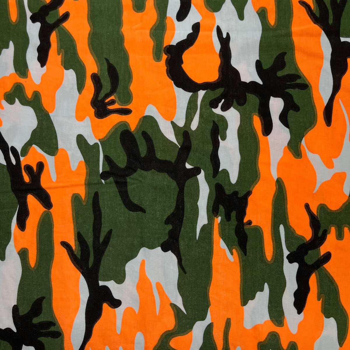 Pound A Metre 3 Metres, Premium Cotton-Feel Jersey Fabric – 55” Wide (Orange Army)