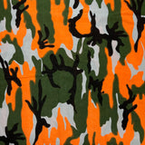 Pound A Metre 3 Metres, Premium Cotton-Feel Jersey Fabric – 55” Wide (Orange Army)