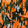 Pound A Metre 3 Metres, Premium Cotton-Feel Jersey Fabric – 55” Wide (Orange Army)