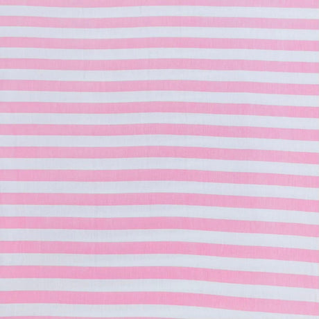 Pound A Metre 3 Metres, Premium Cotton-Feel Jersey Fabric – 55” Wide (Pink & White)