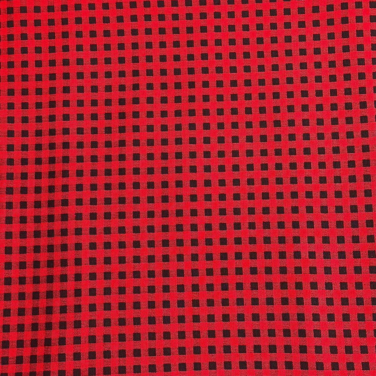 Pound A Metre 3 Metres, Premium Cotton-Feel Jersey Fabric – 55” Wide (Red & Black)