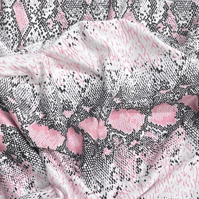 Pound A Metre 3 Metres, Premium Cotton-Feel Jersey Fabric – 55” Wide (Snake)