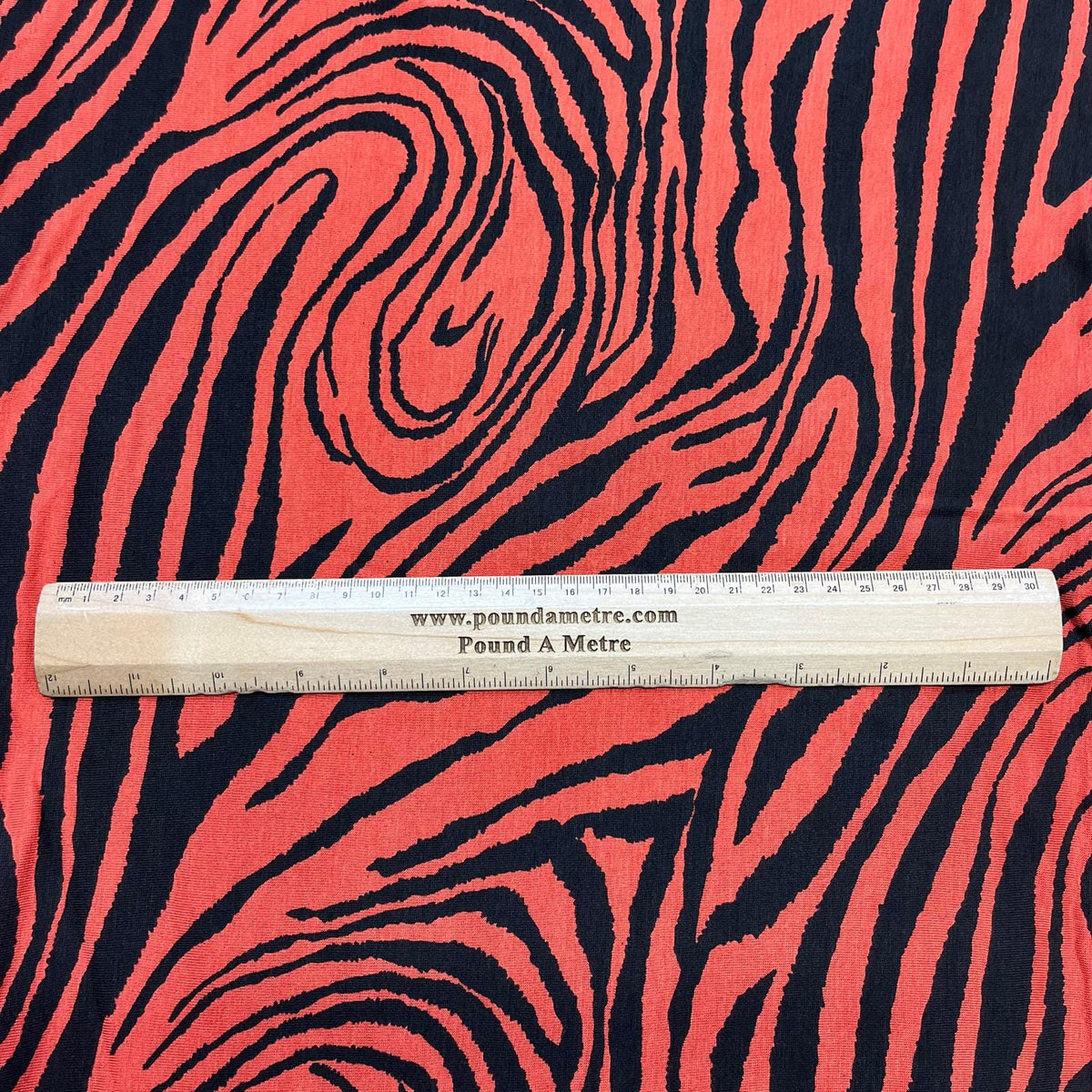 Pound A Metre 3 Metres, Premium Cotton-Feel Jersey Fabric – 55” Wide (Tiger)