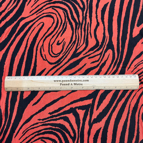 Pound A Metre 3 Metres, Premium Cotton-Feel Jersey Fabric – 55” Wide (Tiger)