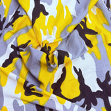 Pound A Metre 3 Metres, Premium Cotton-Feel Jersey Fabric – 55” Wide (Yellow Army)