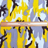 Pound A Metre 3 Metres, Premium Cotton-Feel Jersey Fabric – 55” Wide (Yellow Army)