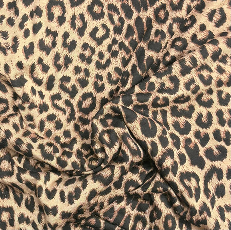 Pound A Metre 3 Metres Premium Cotton Jersey- 55'' Wide -(Cheetah)
