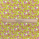 Pound A Metre 3 Metres Premium Cotton Jersey- 55'' Wide -(Green Floral)