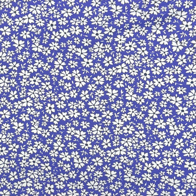 Pound A Metre 3 Metres Premium Cotton Jersey- 55'' Wide -(Purple & White)