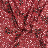 Pound A Metre 3 Metres Premium Cotton Jersey- 55'' Wide -(Red Floral)