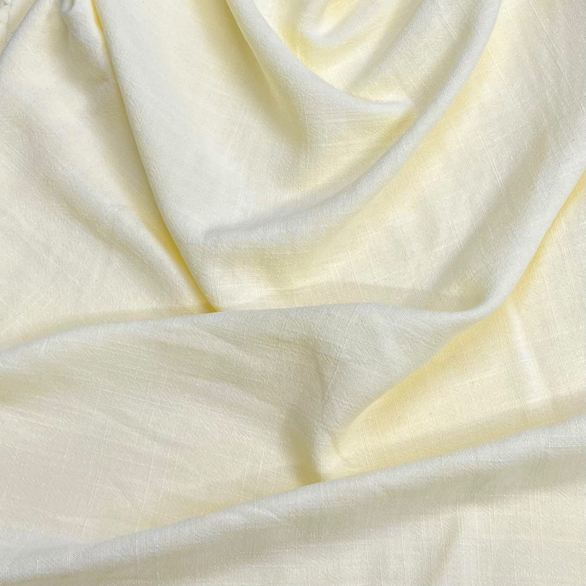 Pound A Metre 3 Metres Premium Cotton Look Linen – 55" Wide (Lemon)