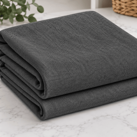 Pound A Metre 3 Metres Premium Cotton Sweatshirt Jersey Fabric – 55" Wide (Dark Grey)