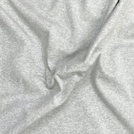 Pound A Metre 3 Metres Premium Cotton Sweatshirt Jersey Fabric – 55" Wide (Silver)