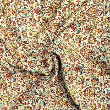Pound A Metre 3 Metres Premium Crystal Crepe 45'' Wide (Green Design)