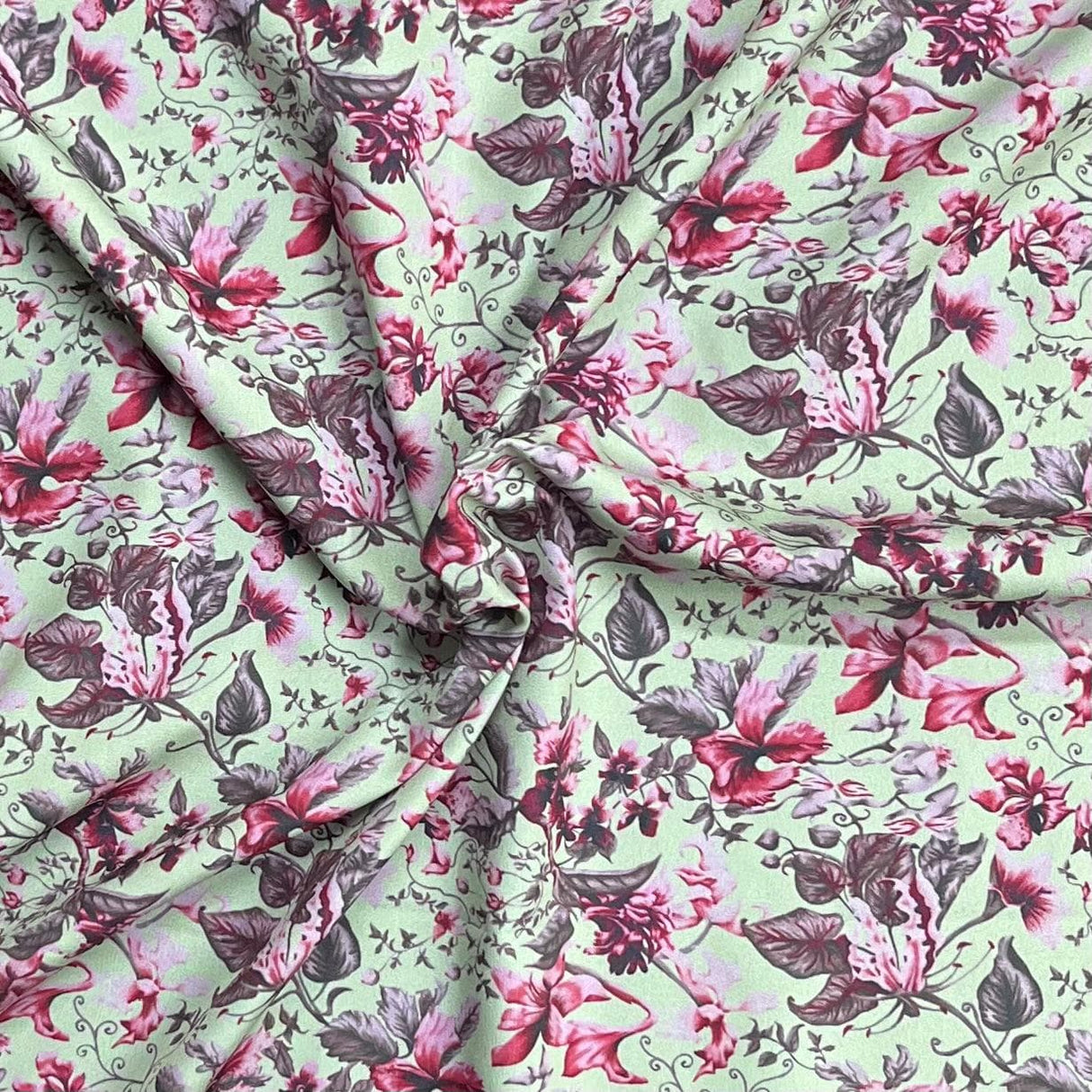 Pound A Metre 3 Metres Premium Crystal Crepe 45'' Wide (Mint Garden)