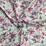 Pound A Metre 3 Metres Premium Crystal Crepe 45'' Wide (Mint Garden)