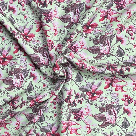 Pound A Metre 3 Metres Premium Crystal Crepe 45'' Wide (Mint Garden)
