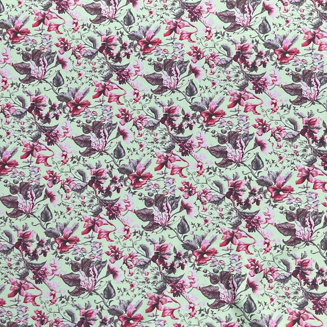 Pound A Metre 3 Metres Premium Crystal Crepe 45'' Wide (Mint Garden)