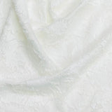 Pound A Metre 3 Metres Premium Jacquard Crepe Fabric – 55" Wide (White)