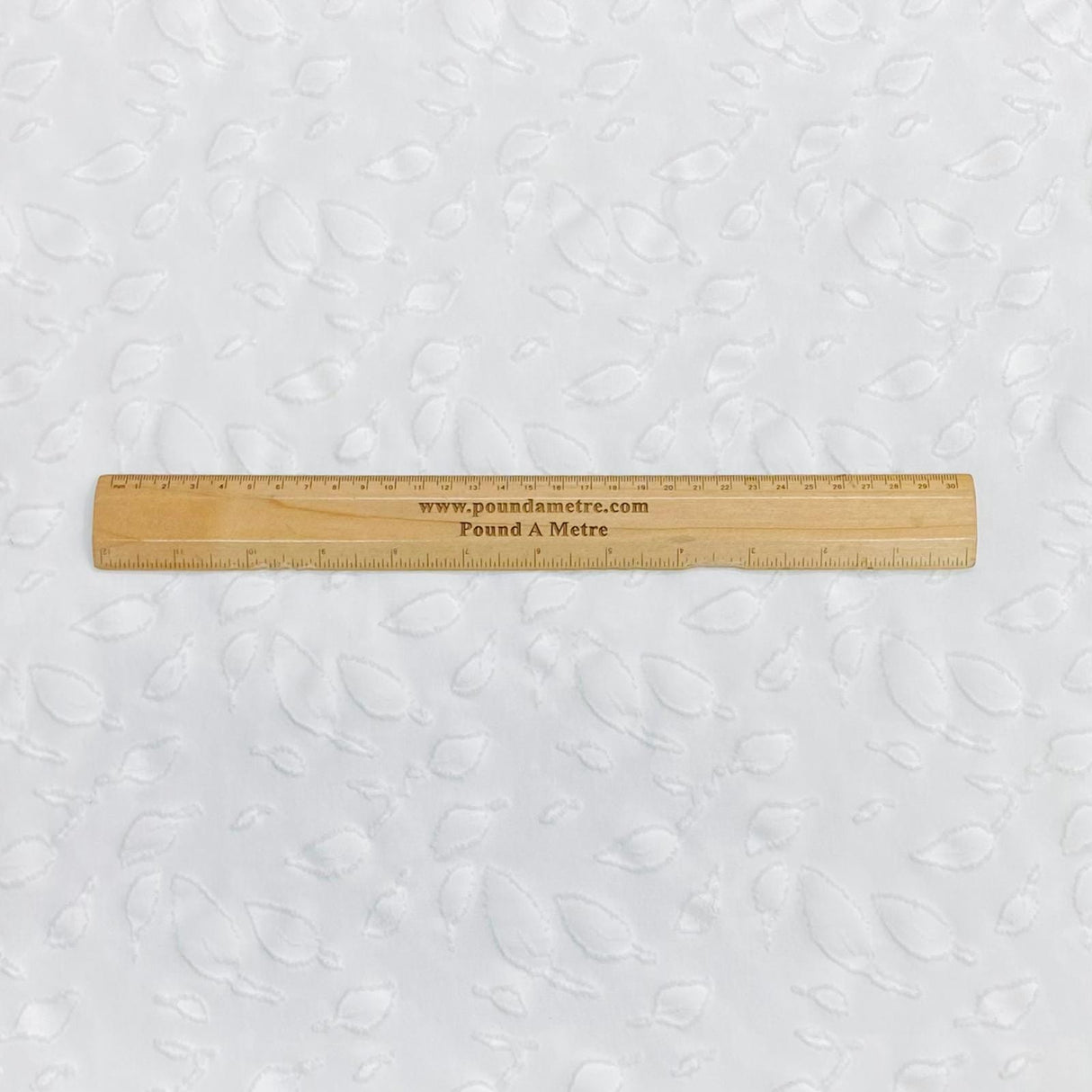 Pound A Metre 3 Metres Premium Jacquard Jersey- 55''- (White)