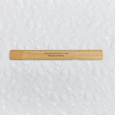 Pound A Metre 3 Metres Premium Jacquard Jersey- 55''- (White)