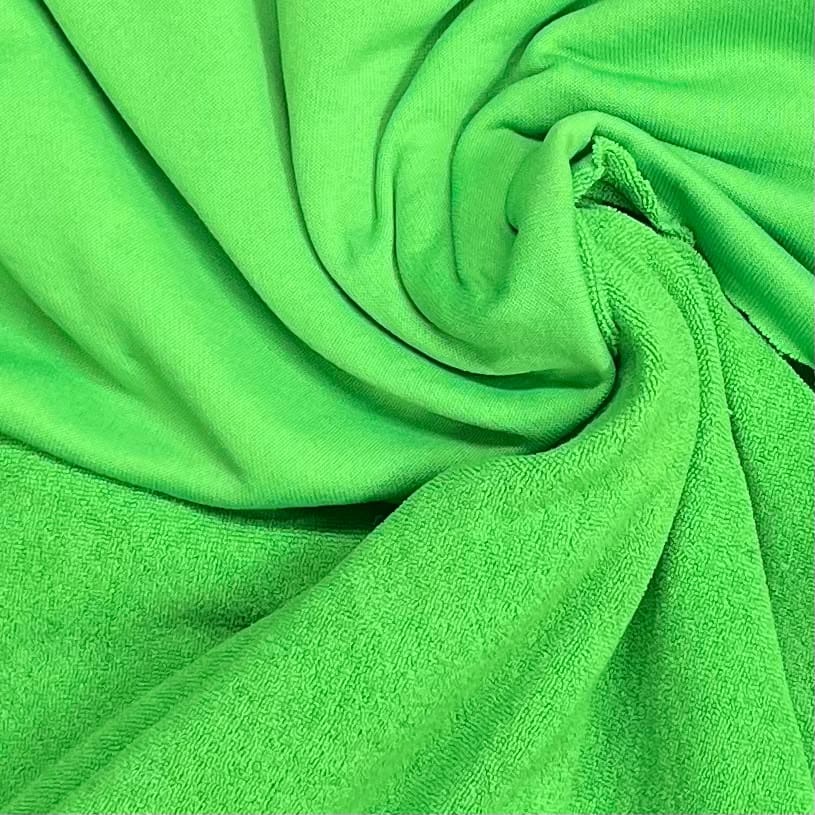 Pound A Metre 3 Metres Premium Lightweight French Terry Jersey- 55" Wide (Green)